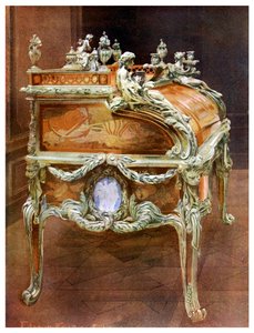 Ludvig XV:s skrivbord, Louvren, Paris, 1911-1912.