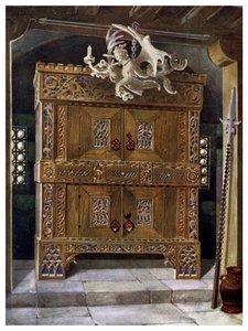 Sengotisk schrank, 1910. av Edwin Foley
