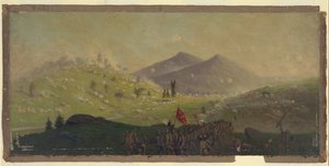 Attack på Little Round Top som hålls av 5:e kåren under befäl av general Sykes