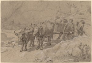 Oxar och tippvagn