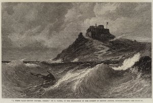 En frisk storm, Mount Orgueil, Jersey