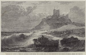 Bamburgh Castle, en signal om nöd på väg