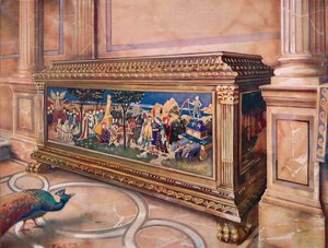 Äktenskapskassa eller Cassone. italienska av Edwin John Foley