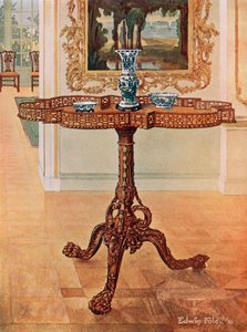 Format galleribord med frettkant - Chippendale-skolan av Edwin John Foley