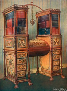 The Sisters Inlaid Double Secretaire and Bookcabinet--Sheraton, Circa 1800 av Edwin John Foley