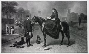 Drottning Victoria i Osborne, efter målningen 1865 av Edwin Landseer