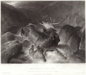 Hjortens död av Edwin Landseer