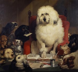 Trial by Jury, or Laying down the Law, c.1840 (olja på duk)