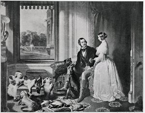 Windsor Castle i modern tid, från målningen 1843 av Edwin Landseer