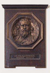 Medalj med John T. Micklethwaite, c.1893 av Edwin Roscoe Mullins