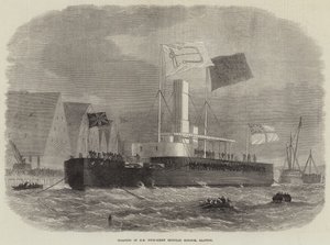 Flytande av HM Twin-Screw Ironclad Monitor, Glatton av Edwin Weedon