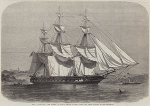 HMS Euryalus, fartyget i vilket prins Alfred gjorde sin första resa till sjöss