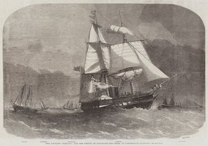 HMS Frigate Furious och konvojen av kanonbåtar till Kina i Portsmouths hamn