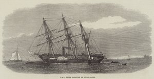 HMS Racer gick på grund på Ryde Sands