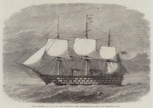 HMS Victoria, 102 kanoner, Medelhavsflottans nya flaggskepp