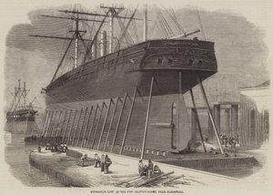 Hydraulisk hiss vid New Graving-Docks, nära Blackwall av Edwin Weedon