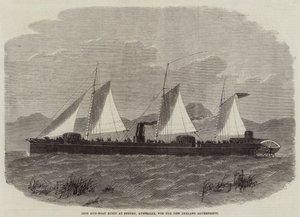 Iron Gun-Boat byggd i Sydney, Australien, för Nya Zeelands regering