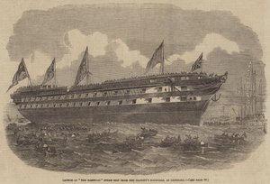 Lansering av Hannibal Steam Ship från Majesty