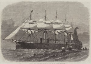 Vår järnklädda flotta, HMS Minotaur, byggd på Themsen av Edwin Weedon