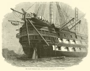 The Atlantic Telegraph Cable, Stern från HMS Agamemnon