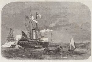 Storhertigen Konstantin går av från Osborne från Hennes Majestäts Yacht Osborne av Edwin Weedon