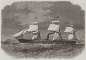 Screw-Steamer City of New York, en av Inman Line som går mellan Liverpool och hamnar i USA