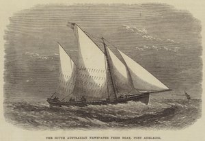 South Australian Newspaper Press Boat, Port Adelaide av Edwin Weedon