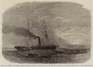 Kriget i Amerika, Federal Steamer Chesapeake, beslagtagen av konfedererade, landande besättning och passagerare utanför Musquash Harbour, Bay of Fundy