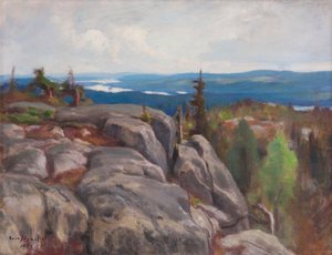 Landskap Landskap från Koli, 1929