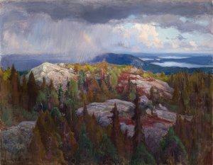 Landskap (Maisema Kolilta). 1918