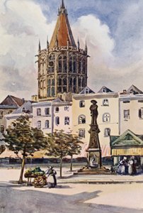 Rhen: Koln, Köln (färglitografi)