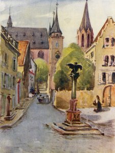 Rhen: Oppenheim (färglitografi) av Effie Jardine