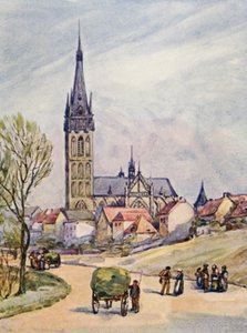 Rhen: Wesel (färglitografi)