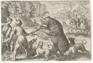 Landskap med björnjakt Jaktscener (serietitel) Ikoner Venantum Art Varias Representantes (serietitel)