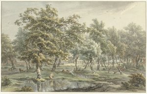 Landskap i Eext (provinsen Drenthe) Face in the Eext (Drenthe)