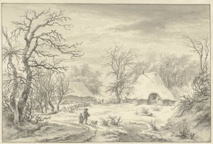 vinterlandskap av Egbert van Drielst