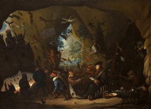 Calvin i helvetet av Egbert van Heemskerk the Younger