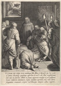 Uppgrävning av kroppen av Thomas Aquinos The Life of Saint Thomas Aquinas (serietitel)