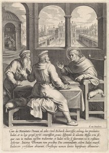 Thomas av Aquino omvänder två judiska rabbiner The Life of Saint Thomas Aquinas (serietitel)
