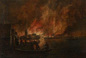 Natteld över holländsk stad