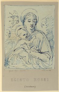 Madonna och barn av Egisto Rossi