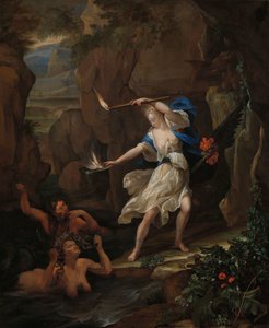 Circe straffar Glaucus genom att förvandla Scylla till ett monster Circe Punishing Glaucus genom att förvandla Scylla till ett monster
