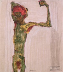 Anarkist, ca 1909-10 av Egon Schiele