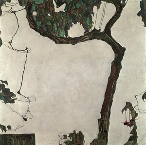Höstträd, 1909 av Egon Schiele
