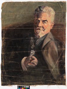 Porträtt av Leopold Czhiaczek av Egon Schiele