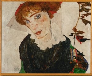 Bildnis Wally (olja på trä) av Egon Schiele