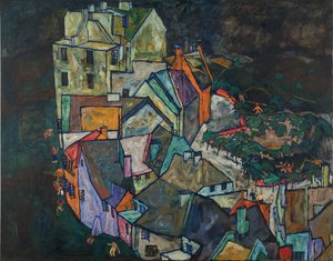 Crescent of Houses III av Egon Schiele
