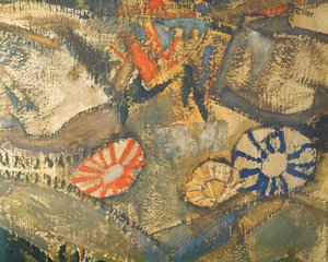 Entschwebung (Die Blinden III), De blinda ... (olja och akvarell på duk) av Egon Schiele