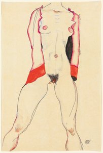 kvinnlig torso; Kvinnlig torso, 1913 av Egon Schiele