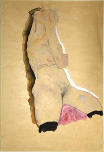 Kvinnlig överkropp, 1911. av Egon Schiele